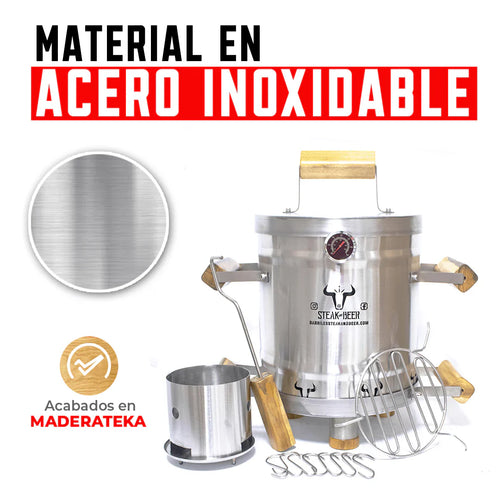 Barril Asador en Acero Inoxidable